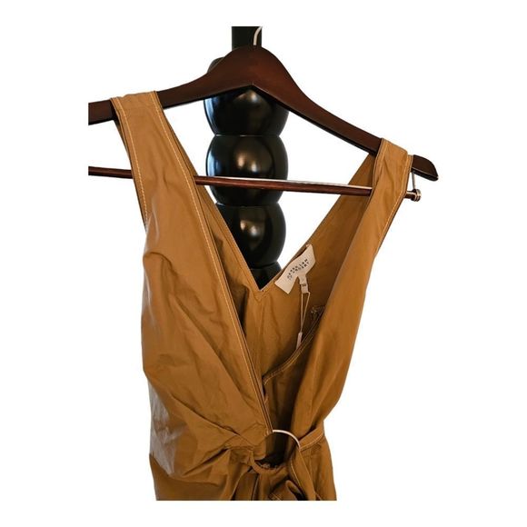 DEREK LAM 10 CROSBY Khaki Wrap Dress - Size 6 NWT - Picture 4 of 9